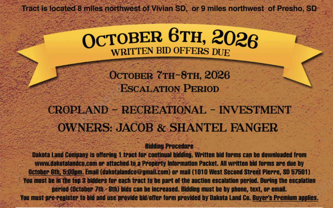 Lyman County Land Auction